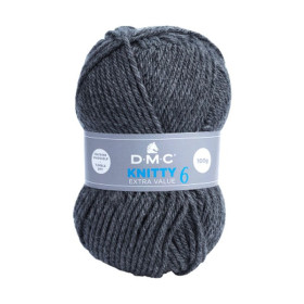 DMC - Knitty 6 - 100% Acrylique - Pelote 100g/140m - Gris Foncé
