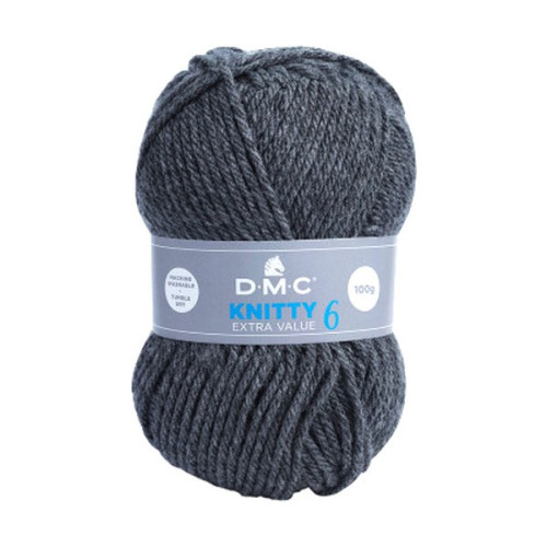 DMC - Knitty 6 - 100% Acrylic - Ball 100g/140m - Dark Grey