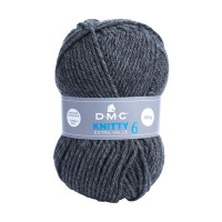 DMC - Knitty 6 - 100% Acrylique - Pelote 100g/140m - Gris Foncé