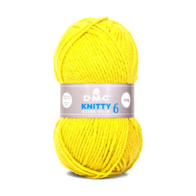 DMC - Knitty 6 - 100% Acrylic - Ball 100g/140m - Yellow