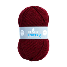 DMC - Knitty 6 - 100% Acrylique - Pelote 100g/140m - Bordeaux Foncé