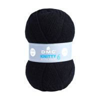 DMC - Knitty 6 - 100% Acrylique - Pelote 100g/140m - Noir