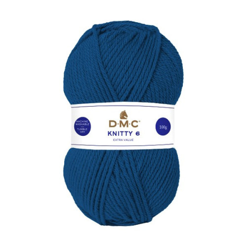 DMC - Knitty 6 - 100% Acrylique - Pelote 100g/140m - Bleu Moyen