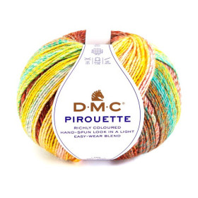 DMC - Pirouette - Acrylique Multicolore - Pelote 200g/500m - Rose/orange/bleu