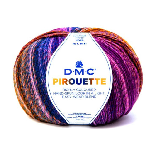 DMC - Pirouette - Multicolour Acrylic - Ball 200g/500m - Blue / Purple