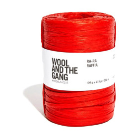 DMC - Ra-Ra Raffia - 100% Wood Fibre - Ball 100g/250m - Bardot Red