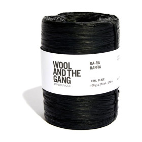 DMC - Ra-Ra Raffia - 100% Fibre de Bois - Pelote 100g/250m - Coal Black