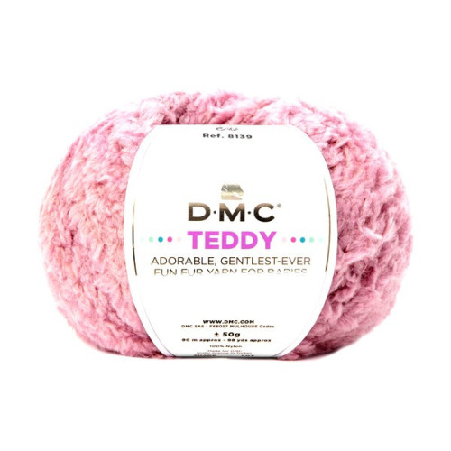 DMC - Teddy - Baby Polyamide Yarn - Ball 50g/90m - Medium Pink