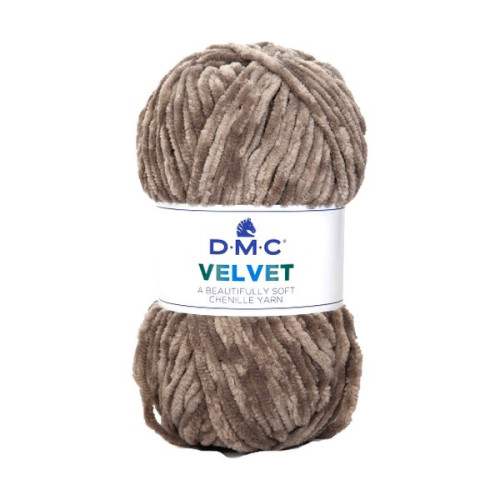 DMC - Velvet - 100% Polyester Chenille - Ball 100g/100m - Brown