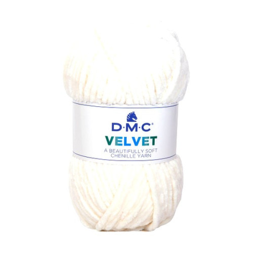 DMC - Velvet - 100% Polyester Chenille - Ball 100g/100m - Ivory