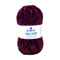 DMC - Velvet - Fil Chenille 100% Polyester - Pelote 100g/100m - Mauve