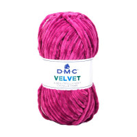 DMC - Velvet - Fil Chenille 100% Polyester - Pelote 100g/100m - Fuchsia