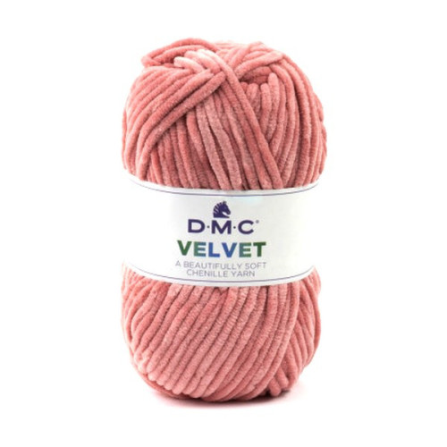 DMC - Velvet - 100% Polyester Chenille - Ball 100g/100m - Salmon / Light Pink