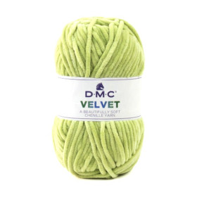 DMC - Velvet - 100% Polyester Chenille - Ball 100g/100m - Light Green / Anise