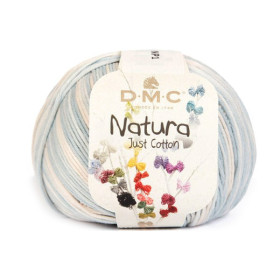 DMC - Natura Multico - Coton Peigné Multicolore - Pelote 50g/155m - Bleu