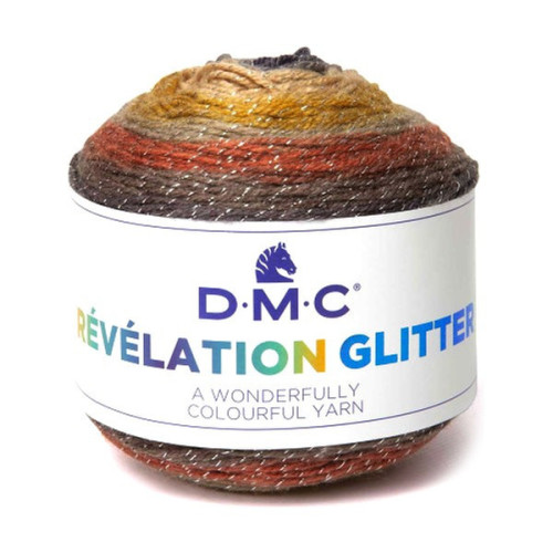 DMC - Wonder Revelation - Multicolour Yarn - Ball 150g/520m - Revelation / Glitter