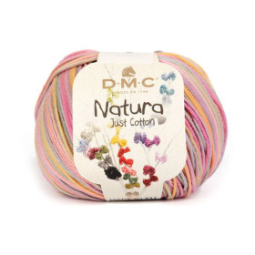 DMC - Natura Multico - Multicolour Combed Cotton - Ball 50g/155m - Pastel