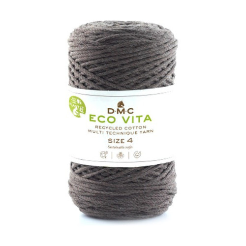 DMC - Eco Vita 4 Nova - Recycled Cotton - Ball 250g/200m - Dark Grey