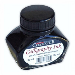 Cretacolor - Calligraphy Ink - Encre Calligraphie - Noir - 30ml