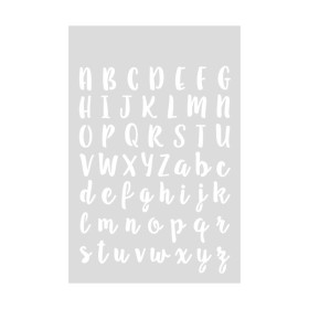 RICO - Pochoir 18x24cm - Alphabet / Cursive Script