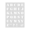RICO - Stencil 18x24cm - Alphabet / Letters (v1)