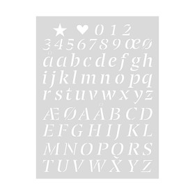 RICO - Stencil 18x24cm - Alphabet / Letters (v2)