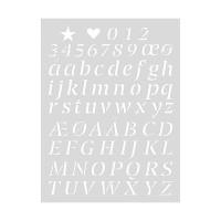 RICO - Pochoir 18x24cm - Alphabet / Letters (v2)