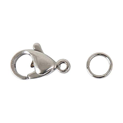RICO - Crochets Bijoux Acier Inox - 12MM (2)