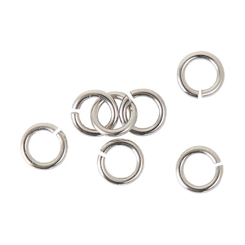 RICO - Open Jump Rings - lot de 20 - Ø4mm - Acier Inox
