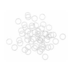 RICO - Anneaux Ouverts - lot de 50 - Ø8mm - Aluminium Matt Silver