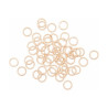 RICO - Anneaux Ouverts - lot de 50 - Ø8mm - Aluminium Matt Gold