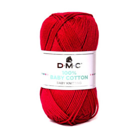 DMC - Baby Cotton - 100% Coton Peigné - Pelote 50g/155m - Rose Vif / Fuchsia