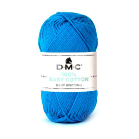 DMC - Baby Cotton - 100% Combed Cotton - Ball 50g/155m - Cyan