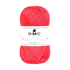 DMC - Baby Cotton - 100% Coton Peigné - Pelote 50g/155m - Rose