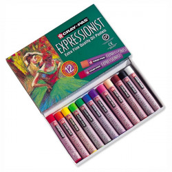 SAKURA - CRAY-PAS - EXPRESSIONIST - Oil Pastels - Box of 12 Oil Pastels