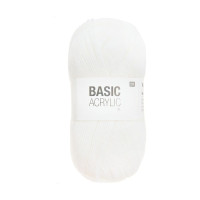 RICO - Basic Acrylic DK - Acrylic Yarn 100g/310m - White