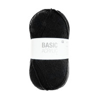 RICO - Basic Acrylic DK - Fil Acrylique 100g/310m - Noir