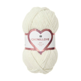 RICO - Chenillove - Fil Chenille 100g/110m - Crème