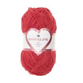 RICO - Chenillove - Fil Chenille 100g/110m - Rouge