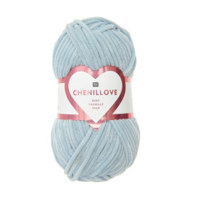 RICO - Chenillove - Chenille Yarn 100g/110m - Light Blue
