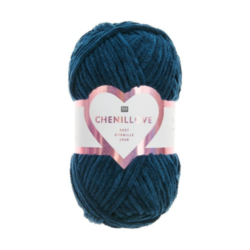 RICO - Chenillove - Fil Chenille 100g/110m - Bleu Marine