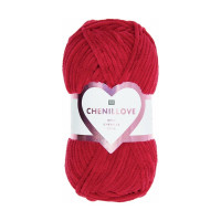 RICO - Chenillove - Fil Chenille 100g/110m - Rouge Vin