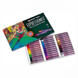 SAKURA - CRAY-PAS - EXPRESSIONIST - Oil Pastels - Box of 36 Oil Pastels