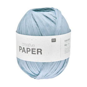 RICO - Creative Paper - Raphia Synthétique 50g/75m - Bleu Fumé