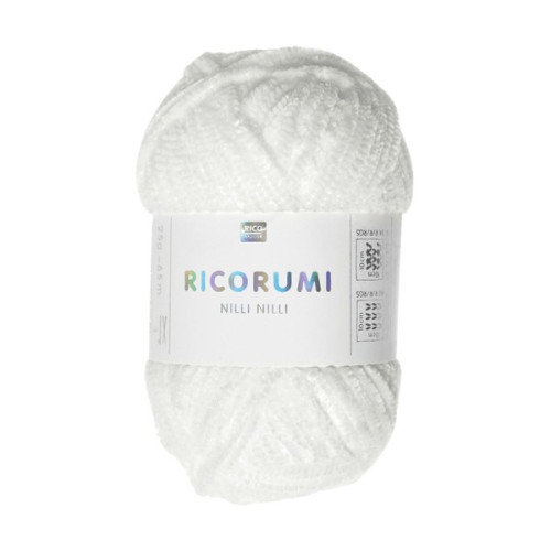 RICO - Ricorumi Nilli Nilli - Fil Chenille DK 25g/65m - Blanc
