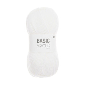 RICO - Basic Acrylic Chunky - Acrylic Yarn 100g/156m - White