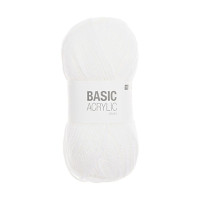 RICO - Basic Acrylic Chunky - Acrylic Yarn 100g/156m - White