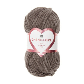 RICO - Chenillove - Chenille Yarn 100g/110m - Brown