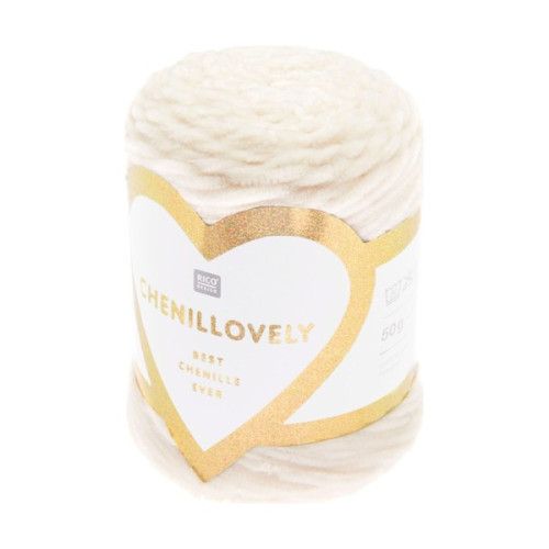 RICO - Chenillovely - Fil Chenille DK 50g/130m - Crème