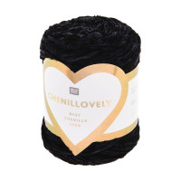 RICO - Chenillovely - Fil Chenille DK 50g/130m - Noir
